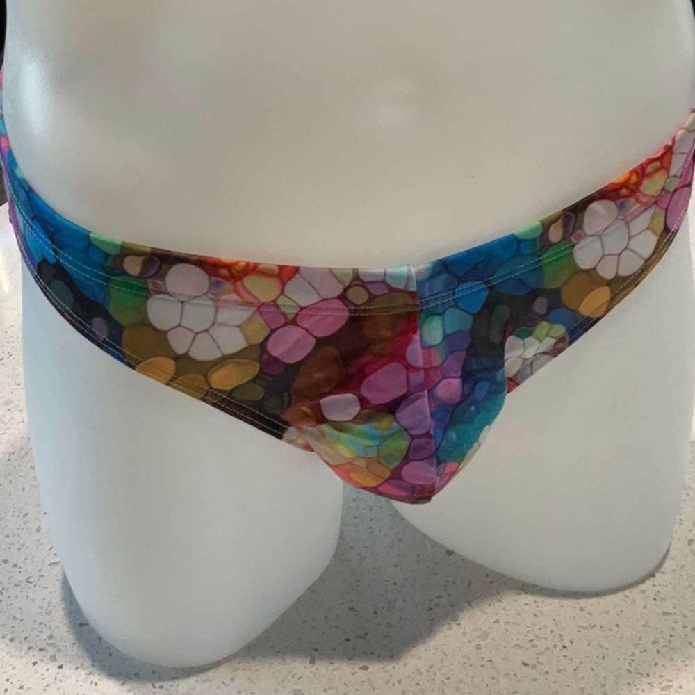 Men’s multi coloured swim brief